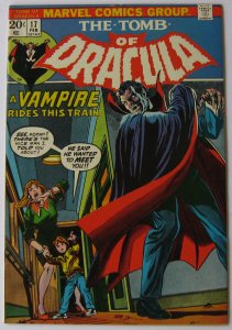 Tomb of Dracula #17 (Feb 1974, Marvel), NM (9.4), Blade bitten by Dracula