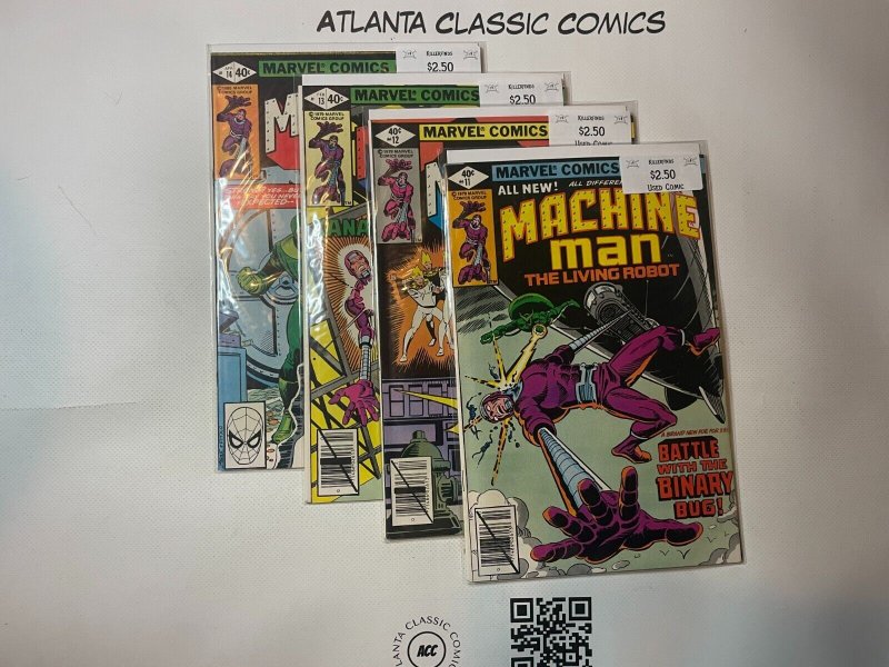 4 Comic Books Marvel Comics Machine Man #11 12 13 14 Alpha Flights 54 SM8