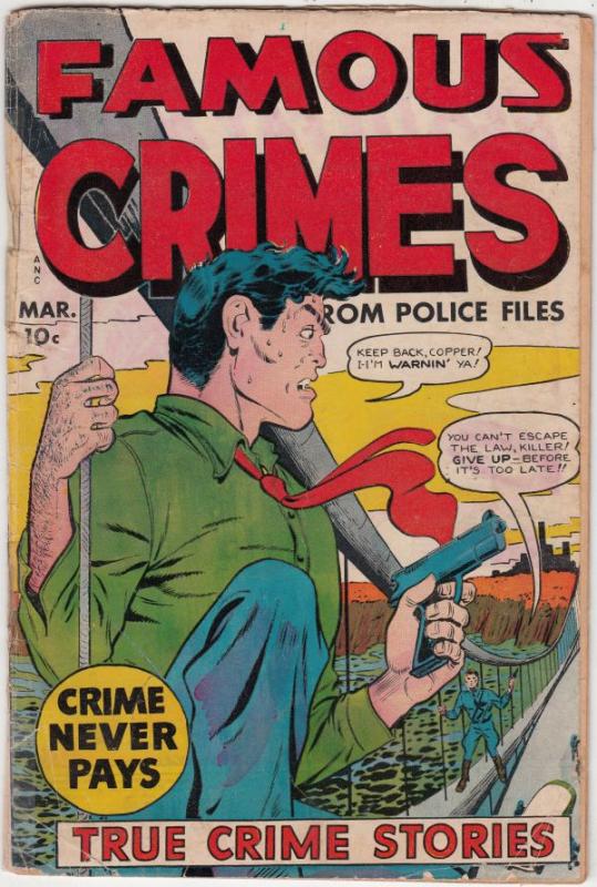 Famous Crimes #16 (Mar-50) GD- Affordable-Grade 