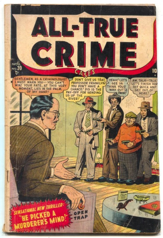 All-True Crime #30 1948- Eyes of Doom- Golden Age comic VG-