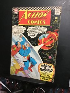 Action Comics #342  (1966) Earth is doomed! Supergirl back up! VG Wow!