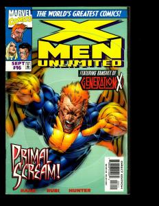 Lot of 10 X-Men Unlimited Marvel Comics # 15 16 17 18 19 20 21 22 28 31 EK6
