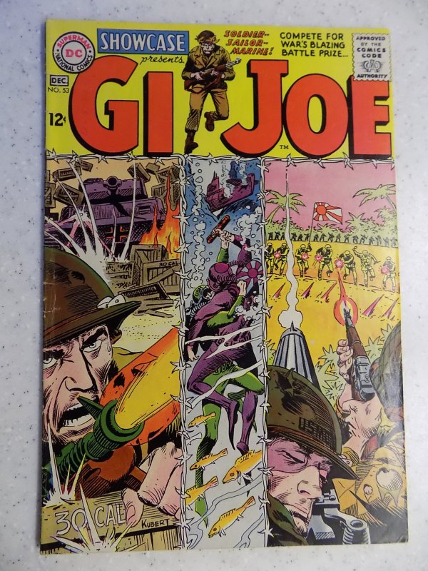 SHOWCASE # 53 DC SILVER 1ST GI JOE WAR ACTION ADVENTURE KUBERT