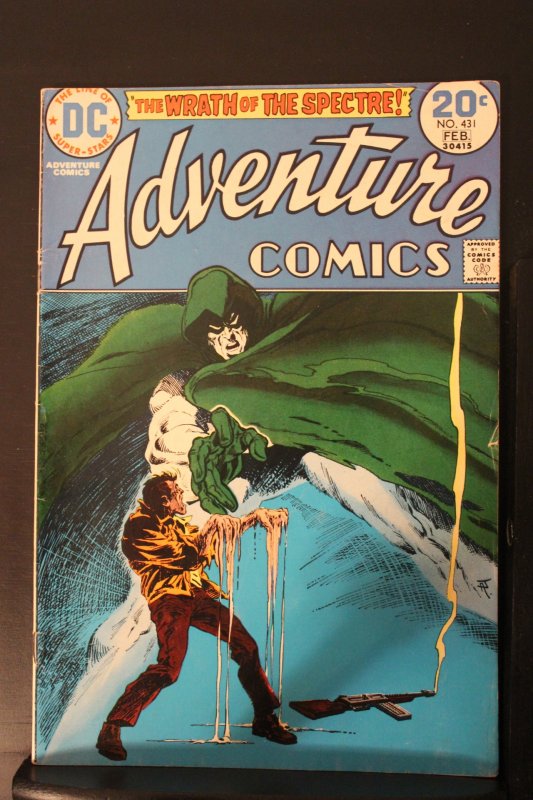 Adventure Comics #431 (1974) Mid-High-Grade FN+ 1st New Spectre Apparo art wow!