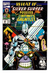 What If? #49 - Silver Surfer Possessed Infinity Gauntlet - Tanos - 1993 - NM 