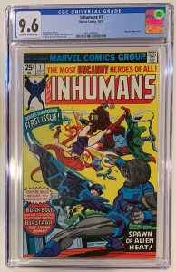 (1975) THE INHUMANS #1 CGC 9.6 BLACK BOLT! MEDUSA! TRIGON! GORGON! CRYSTAL!