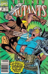 New Mutants, The #93 (Newsstand) VG ; Marvel | low grade comic Wolverine vs Cabl