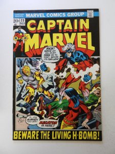 Captain Marvel #23 (1972) FN- condition moisture damage