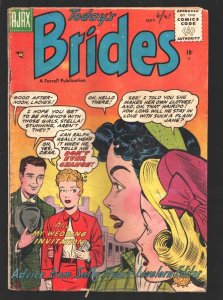 Today's Brides #3 1956-Love triangle-Spicy GGA poses-title was killed by comi...