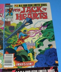 The Jack of Hearts Mini Series #1,2,3,4 VF+ Marvel Bronze Age Comic Superhero