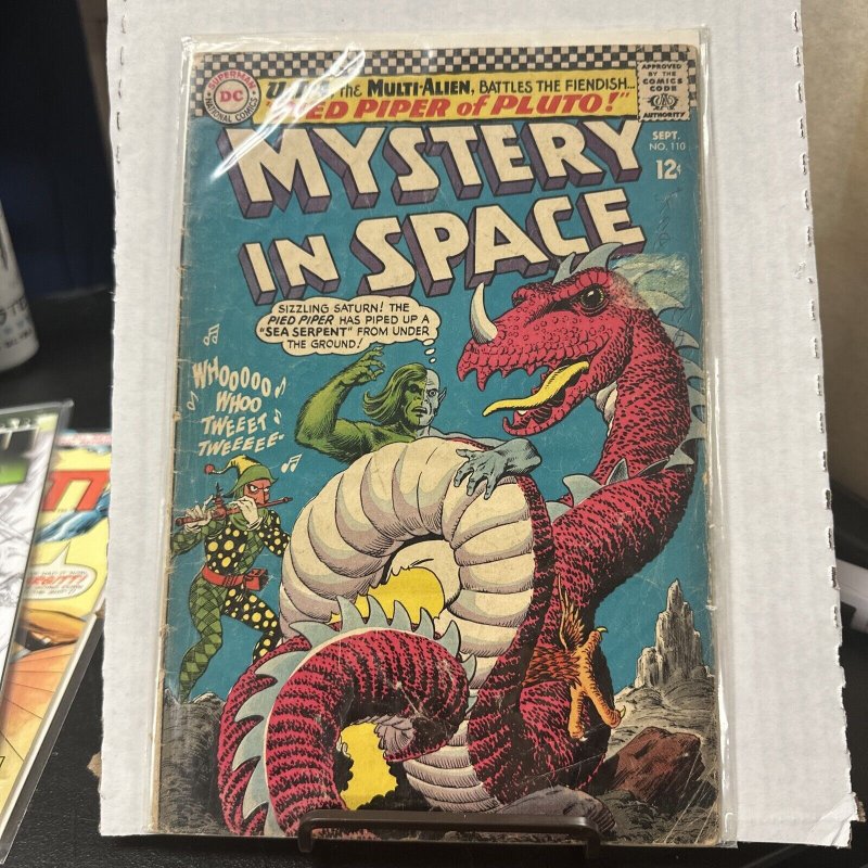 MYSTERY IN SPACE #110 1966 LAST SILVER AGE ISSUE ULTRA PIED PIPER DC COMIC BOOK