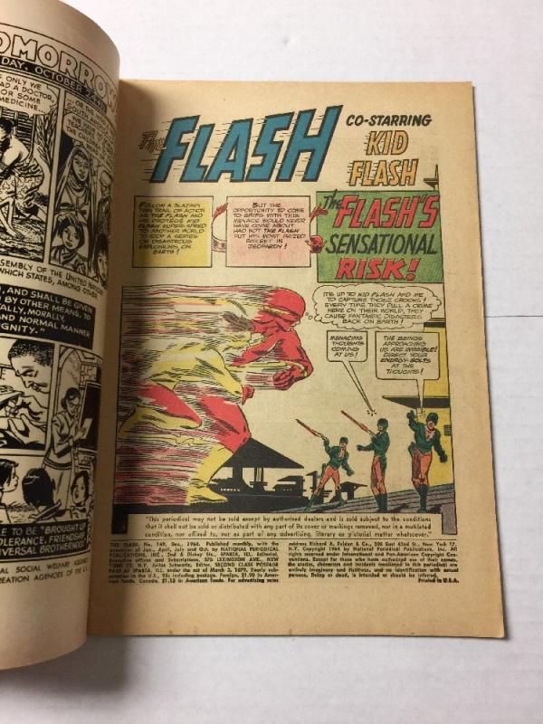 The Flash 149 4.0 Vg Very Good Writing In Graphite Pencil On Cover