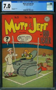 Mutt & Jeff #25 (1946) CGC 7.0 FVF