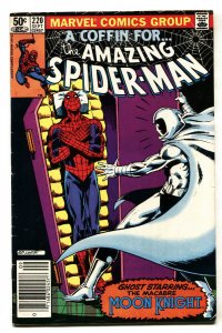 AMAZING SPIDER-MAN #220 comic book MOON KNIGHT Bob Layton Marvel