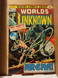 Worlds Unknown #4 (1973) abc