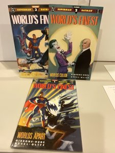 Superman/Batman: World’s Finest #1-3 Complete Set! VF Dave Gibbons!  Steve Rude!