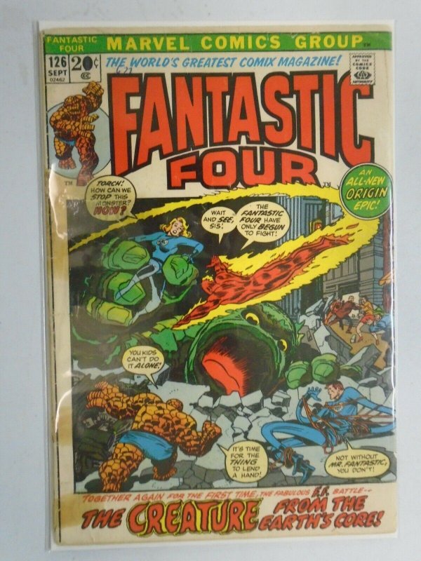 Fantastic Four #126 Reader copy 2.0 GD cover detached (1972 1st Series)