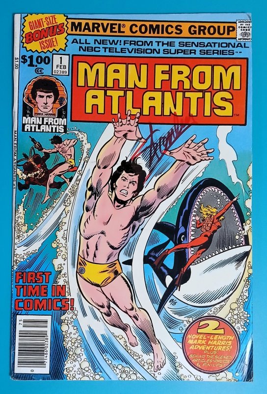 Man from Atlantis #1 (1978) Stan Lee Marvel NBC TV Series Patrick Duffy Aquaman