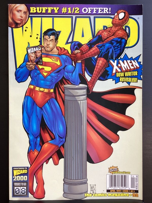 Wizard Magazine #92 Superman/Spider-man Morrison Dawn Batman Beyond DeFalco 1999