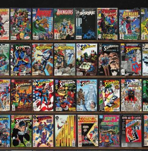 Huge Lot 150+ Comics with Superman, Hawkworld, The Avengers, Batman & More!