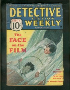 PULP:  DETECTIVE FICTION WEEKLY PULP- 9/4/34-DROWNING COVER-M VG-