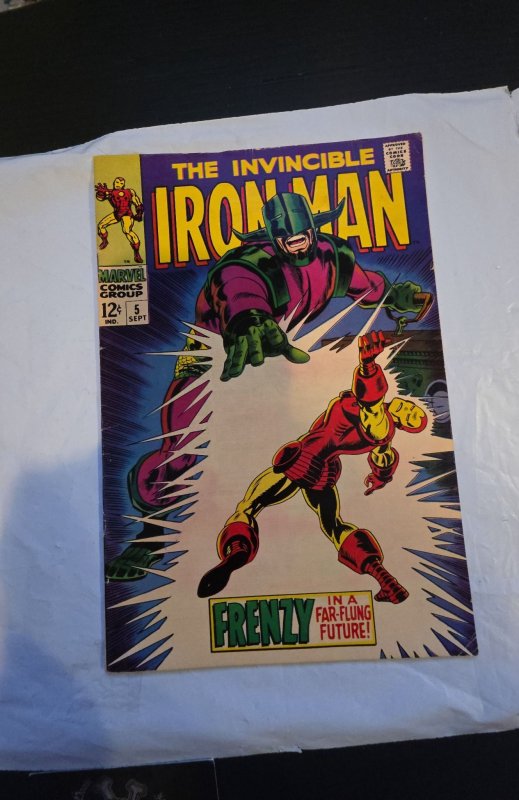 Iron Man #5 (1968)frenzy in the far flung future