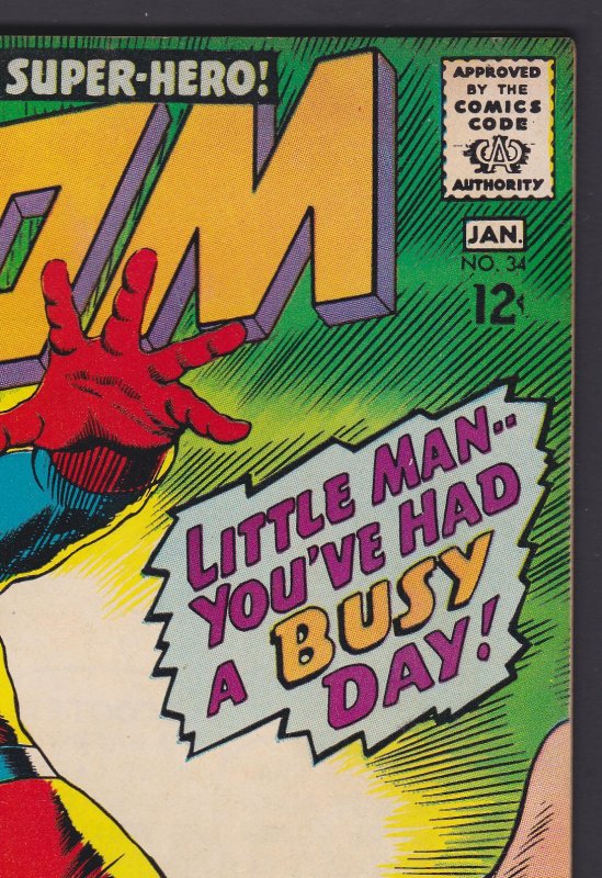 Atom #34 7.0 FN/VF DC Comic - Jan 1968 Gil Kane