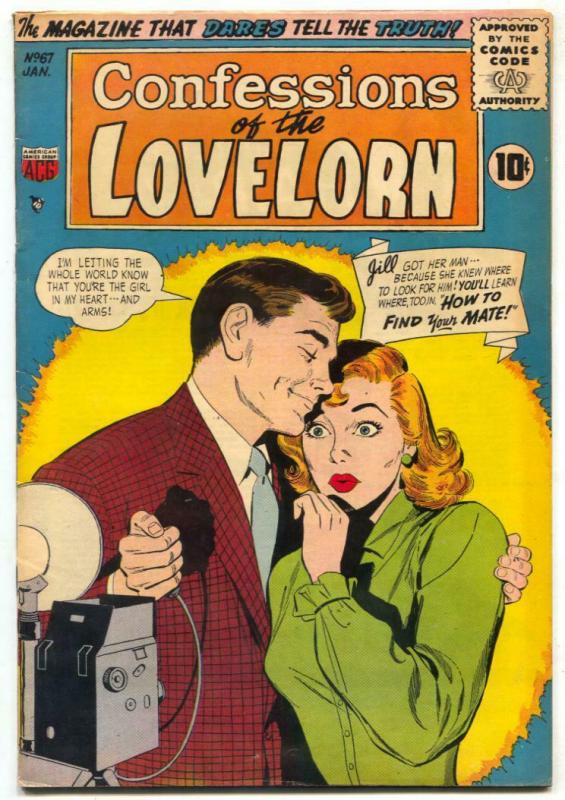 Confessions of The Lovelorn #67 1956- ACG Romance FN 