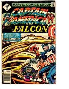 3 Captain America Marvel Comic Books # 208 209 211 Falcon Dr. Zola Bronze BH7