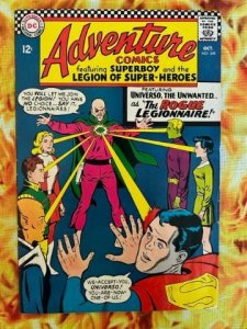 Adventure Comics #349 (1966) - 1st Universo & Rond Vidar ! Nice Grade !