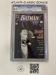 Batman # 429 CGC Graded 8.5 DC Comic Book Death In The Family Part 4 1989 JH7