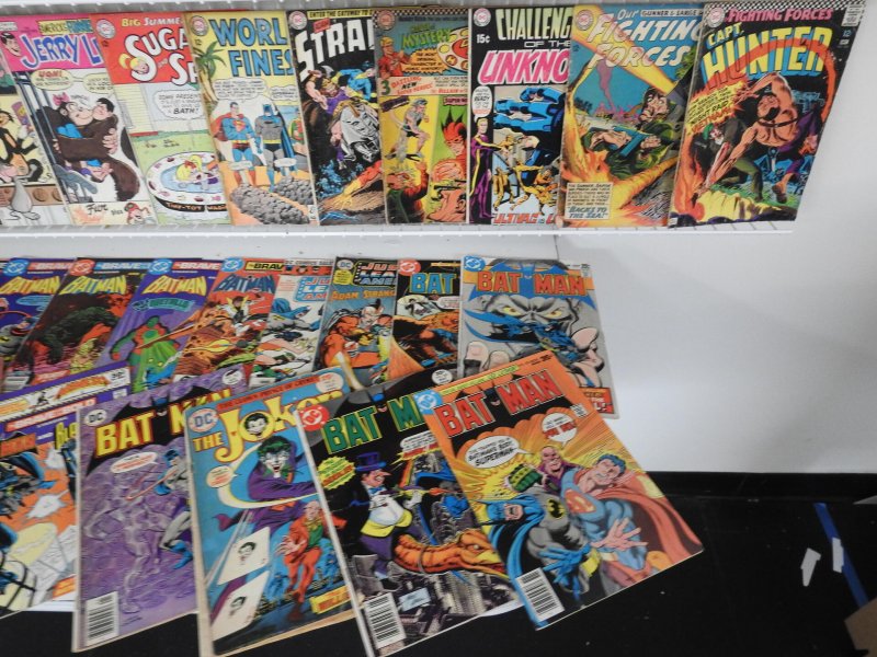 Huge Lot of 150+ Golden-Bronze Comics W/ Batman, World's Finest, Superman