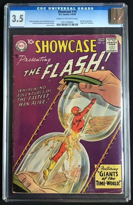 Showcase #14 CGC Graded 3.5 Silver Age Flash Intro Dr. Alchemy
X-Men #95 CGC ...