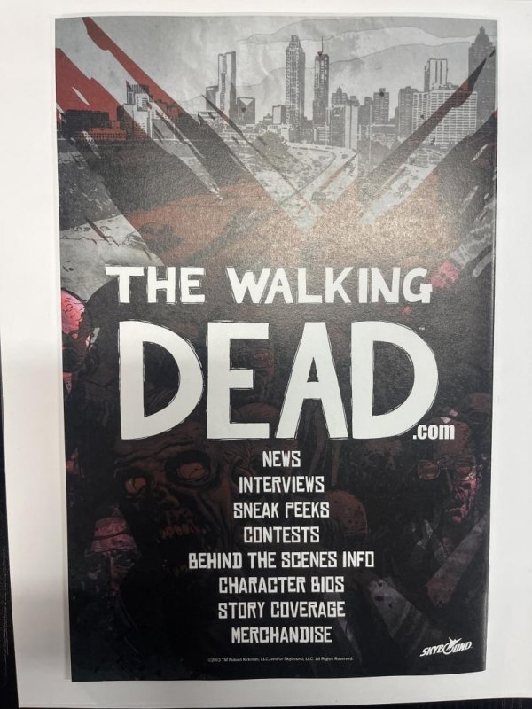 The Walking Dead #1, Variant Cover, Image Comics
