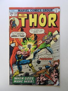 Thor #240 (1975) VG+ condition subscription crease