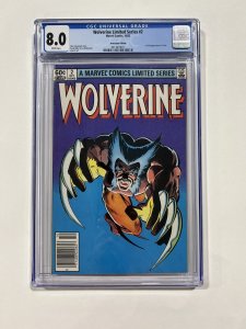 Wolverine Limited Series 2 Cgc 8.0 Newsstand Edition Marvel 1982