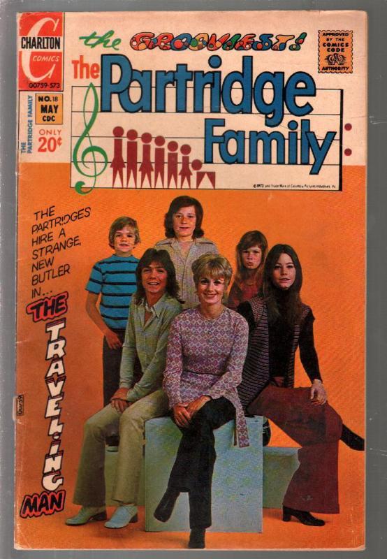 Partridge Family #18 1973-Charlton-David Cassiady-Shirley Jones-VG