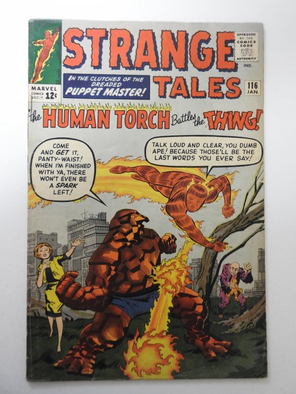 Strange Tales #116 (1964) VG- Condition moisture stain