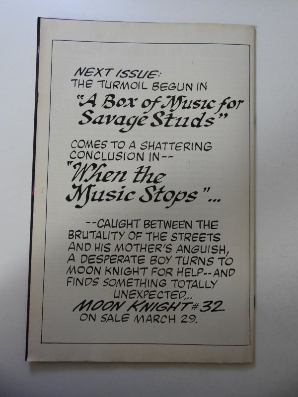 Moon Knight #31 (1983) FN Condition