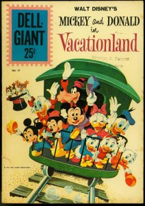 Mickey & Donald Vacationland-DELL GIANT #47 1961 G/VG