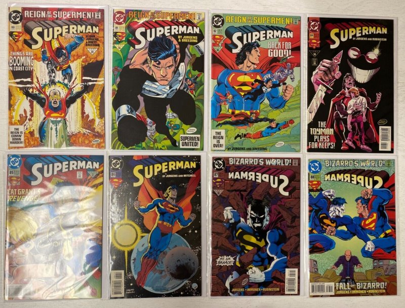 Superman lot #53-110 + 3 ANN (2nd series) 48 diff avg 7.0 (1991-96)