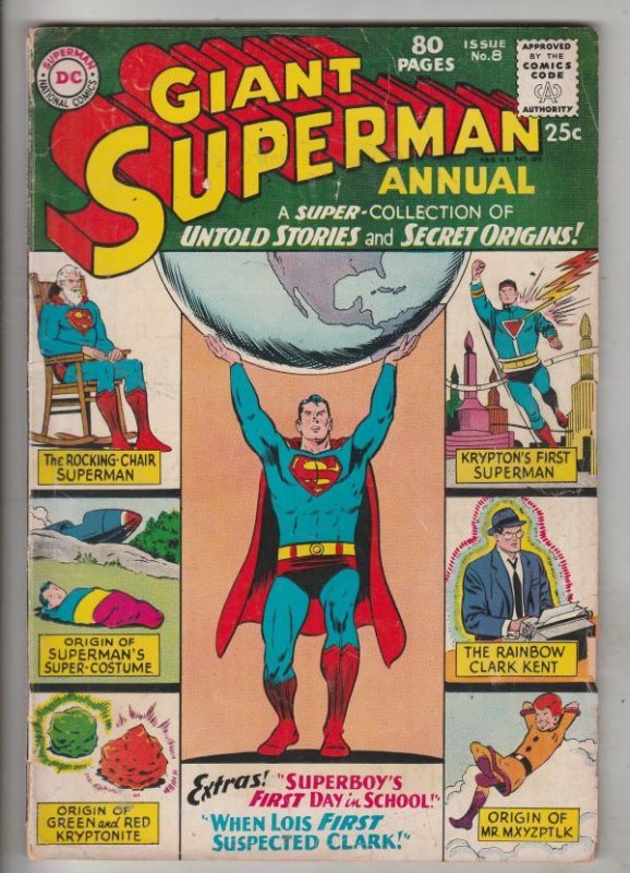 Superman Giant Annual #8 (Aug-64) VG/FN+ Mid-Grade Superman