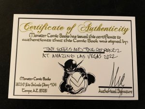 STRAY DOGS #1 Signed with Small Sketch, COA, VFNM Condition