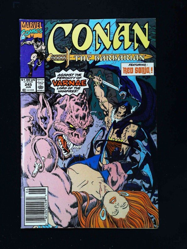 Conan The Barbarian #245  Marvel Comics 1991 Vf- Newsstand 