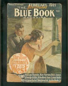 BLUE BOOK PULP-2/1927-WESTERN-ROY NORTON-BEDFORD JONES FR