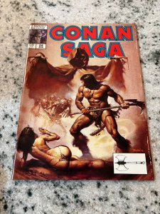 Conan Saga # 24 VF Marvel Comic Book Magazine Red Sonja Kull 3 J390