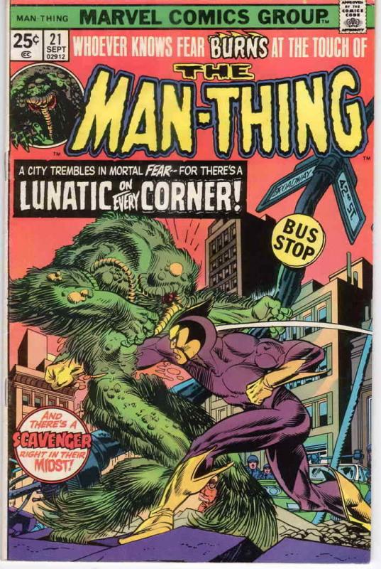 Man-Thing (1st Series) #21 FN; Marvel | save on shipping - details inside