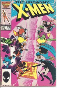 Uncanny X-Men #208 (8-86) - Wolverine, Morlocks, Hellfire Club, Phoenix, Storm
