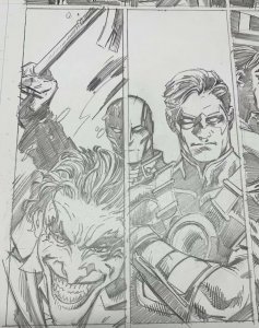 Scot Eaton Joker Death In The Family Red Hood Original Art Batman Robin Eternal 