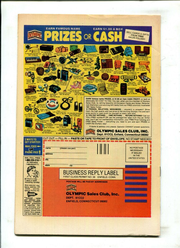 CHARLTON BULLSEYE #1 - THE ENIGMA! (7.5) 1981